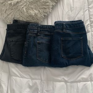 3 pair of jeans
